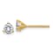 14K Yellow Gold 1/2ct. 4.0mm Round J-K Color Moissanite Earrings