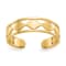 14K Yellow Gold Diamond Shapes Toe Ring