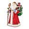 NOBLE Santa with Gifts & Staff Trinket Box