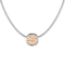 Champagne Cubic Zirconia Rhodium Over Silver Necklace 1.54ctw