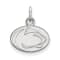 Rhodium Over Sterling Silver LogoArt Penn State University Extra Small Pendant