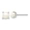 Sterling Silver With E-Coating 5mm Freshwater Cultured Pearl Post Earrings