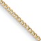 14k Yellow Gold 1.85mm Curb Link 24 Inch Chain