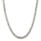 Sterling Silver 7.5mm Byzantine Chain