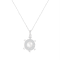 8-9mm White Cultured Freshwater Pearl Sterling Silver Pendant W/Chain