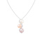8-9mm Button Multi-color Cultured Freshwater Pearl and CZ Rhodium Over
Sterling Silver Pendant