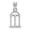 Rhodium Over Sterling Silver LogoArt University of Georgia Small Pendant