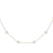 Freshwater Pearl Station Necklace In 14K Gold