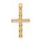 14k Yellow Gold Filigree Cross Pendant