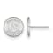 Rhodium Over Sterling Silver MLB LogoArt Oakland Athletics Post Earrings