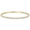 CZ Flex Bangle In 18K Gold Over Brass 9.23ctw
