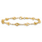 10k Yellow Gold Polished and Laser Design Spiral Link Bracelet