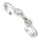 Sterling Silver Polished Infinity Cuff Bracelet