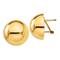 14k Yellow Gold 20mm Polished Half Ball Stud Earrings