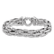 Rhodium Over Sterling Silver Polished Fancy Link Bracelet