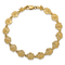 14k Yellow Gold Textured Sand Dollar Bracelet