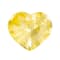 Yellow Sapphire Loose Gemstone 7.2x6.4mm Heart Shape 1.12ct