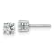 14K White Gold Lab Grown Diamond 1 1/4ctw VS/SI GH 4 Prong Earrings