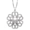 Sterling Silver Freshwater Pearl and Cubic Zirconia Pendant