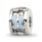 Sterling Silver Enamel Preciosa Crystal Ladybug Bead