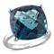 London Blue Topaz 14K White Gold Ring 19.24ctw