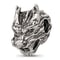Sterling Silver Textured Dragon Head Bead