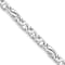 Rhodium Over 14k White Gold 5.8mm Hand Polished Fancy Link Bracelet