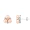 3.5-4mm pink cultured freshwater pearl rhodium over sterling silver earrings