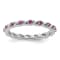 Sterling Silver Stackable Expressions Rhodolite Ring 0.35ctw