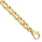 14k Yellow Gold 7.4mm Hand-Polished Fancy Link Bracelet