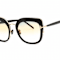 Tom Ford Black Frame / Gradient Gold Tone Lenses Sunglasses