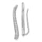 Rhodium Over 14K White Gold Lab Grown Diamond Ear Climber Earrings