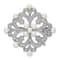 Rhodium Over Sterling Silver Freshwater Cultured Pearl and Cubic
Zirconia Pin