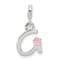 Sterling Silver Letter G with Enamel Pendant
