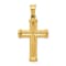 14K Yellow Gold Hollow Cross Pendant