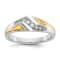14K Two-tone Yellow and White Gold Lab Grown Diamond SI1/SI2, G H I,
Men's Ring