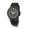 Charles Hubert Black IP-plated Stainless Steel Black Dial Watch