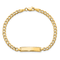 14k Yellow Gold Cuban Link ID Bracelet