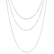 Snake Chain Necklace Set Of 3 In Sterling Silver