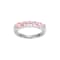 Pink Cubic Zirconia Platinum Over Sterling Silver Ring 2.16ctw