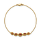 14k Yellow Gold Marquise Garnet Bracelet