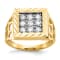 10K Yellow Gold Men's Cubic Zirconia Ring