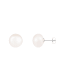 14k White Gold 10-11mm White Freshwater Pearl Stud Earrings