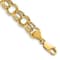 14k Yellow Gold 8.5mm Double Link Charm Bracelet