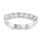 0.75cttw 7 Stone Diamond Band Ring in 14k White Gold