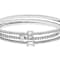 Multi-Shape CZ Bangle Set Of 3