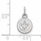 Rhodium Over Sterling Silver NHL LogoArt Winnipeg Jets Extra Small Pendant