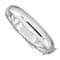 Rhodium Over Sterling Silver 12.00mm Hinged Bangle Bracelet
