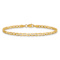 10k Yellow Gold 3mm Concave Mariner Link Bracelet