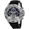 Seapro Men's Montecillo Blue and White Dial, Black Silicone Watch